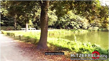 Random Dude Bodo Bangs Milf Slut Jana Schwarz In Park Dating