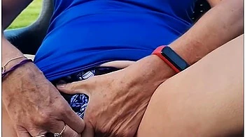 Risky Outdoors Wank - Nearly Caught - Horny British Milf Cant Wait To Cum