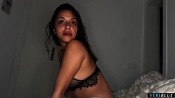 Yeri Blue fucks her stepbrother's wife creampie - cheating arab housewife big natural tits