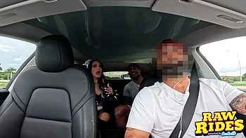 Brunette Cutie Cosplaying As Fucks A Bbc And Gets A Facial In Uber On Her Way To Comic Con With Dickdealer Don And Ivy Ireland