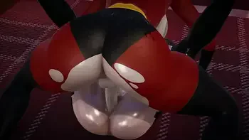 Incredibles - Double Futa - Violet Parr gets creampied by Helen - 3D Porn