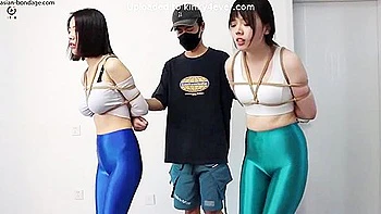 2 Chinese Crop Top Girl Gagged