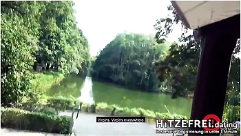 Deutsche Amateure In Risky Outdoor Public Sex With Hot German Blonde Milf