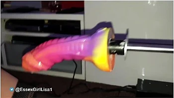 Gettign Fucked By Spocks Cock Dildo On The Fucking Machine