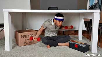 A Pussy in the Man Cave