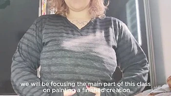 Nude Modeling with Luci - Hairy BBW Amateur Shows Big Natural Tits & Saggy Boobs