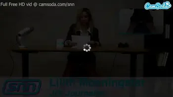 TV Anchor Rides Sybian and Has Huge Orgasm LIVE