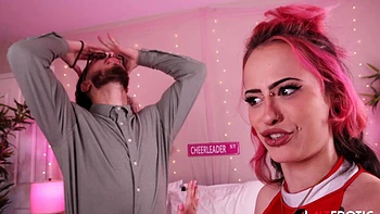 Tattooed cheerleader Maya Romero craves his cock