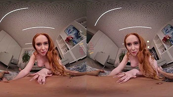 Redhead Babe Wants To Ride You: Blowjob, Cowgirl  Missonary VR Porn
