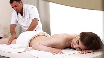 Brunette beauty Alice Xo gets oiled and fucked by her boyfriend