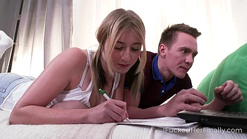 Aria Logan rides a big cock and moans in bed