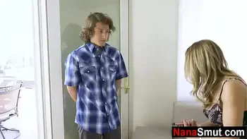 Horny step granny asks step grandson for sex