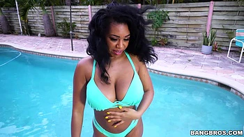 Busty Katt Garcia breaks in a new cock