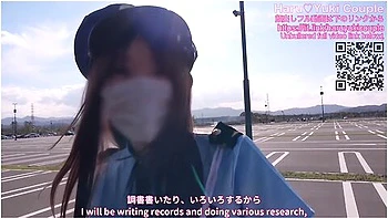 Miniskirt Police Car Sex & No Bra Shopping Outside The Car Creampie Sex