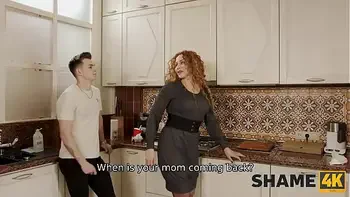 SHAME4K. Kinky perv wants more than just a pie from the beautiful cougar