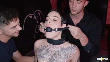 Saba Lapiedra - Short Haired Babe Gets Dominated By Jimmy And Tommy