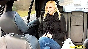 Nerdy Blonde Skunk In Glasses Gets Back At Cheating Boyfriend By Fucking Cabbie - Emily Sweet