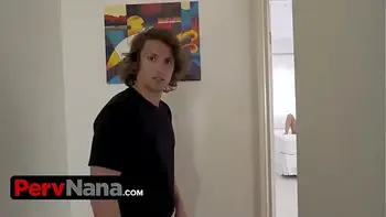 Horny And Lonely StepNana With Big Boobs Wants Some Youthful Meat And Takes Two Cocks At The Same Time