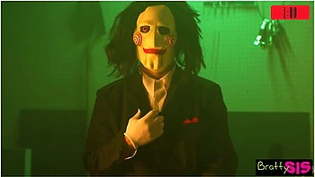 Myra Moans & Megan Marx Play Thrilling Halloween Game With Stepbros Dick