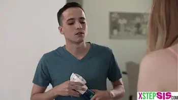 Stepsister Jazmin Luv and her teen friend Claire Roos got a pussy inspection from