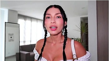 My Sexy Stepsister Wanted To Lose Her Ass Virginity With Me - Anal Play Colombian Babe