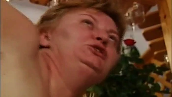 Mature Busty Chubby Fucked By Two Waiters With Big Cocks In The Restaurant