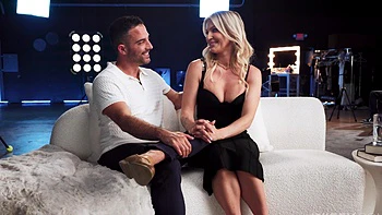 Andi Avalon rides huge black cock in reverse cowgirl position