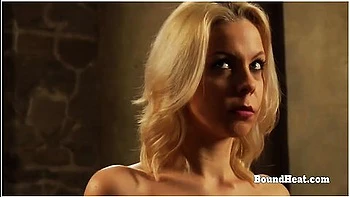 Tied Up Lesbian In Prison Masturbates Till Orgasm