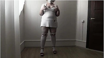 Bbw Nurse With Big Natural Tits Masturbates To Orgasm