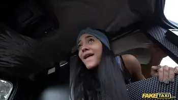 Fake Taxi Capri Lmonde Lowers her Sexy Booty onto a Big Thick Cock