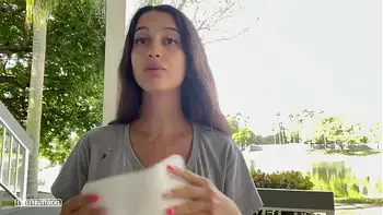 He cum on my face and sent to the backyard