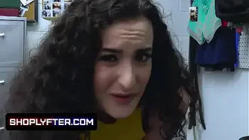 Shoplyfter - Curly Teen Babe With Perfect Tits Satisfies The Security Guard To Avoid Troubles