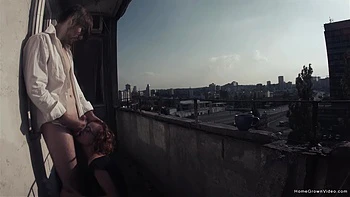 Eva Fucked Out On The Balcony - Eva Fucked Out On The Balcony
