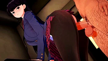 Komi-san before graduation