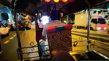 Big tits Thai teen really gets into it