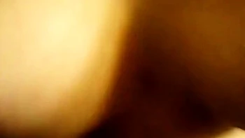 Skinny Big-Tit Brunette Rides Dick on Webcam