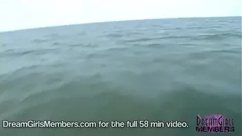 Hot Naked Chicks Pee Off The Back Of Our Boat