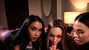 Karina King and  Black Angel and Milan Cheek