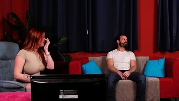 Sexy CFNM sluts sucking and wanking dick