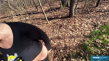 Hot Fucking in The Forest! - Luna Green & Markus Green