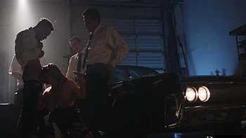 Manuel Ferrara and Angela White in a hot garage threesome