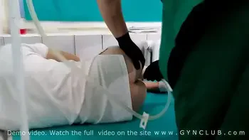Enema and 2 orgasm on gyno room