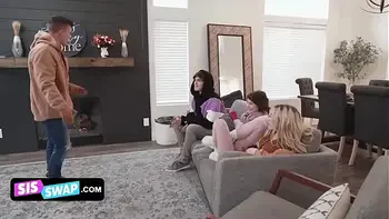 Swap - Horny Friends Decide To Swap Their Cute Stepsisters And Bang Them To Warm Up In The Cold