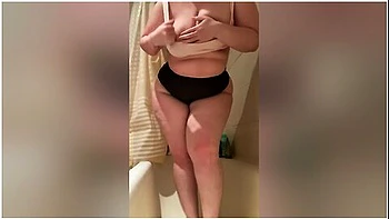 Bbw With A Hairy Pussy Irina Priroda Undresses And Masturbates In The Shower