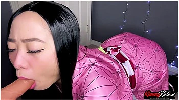 Nezuko Plays & Sucks Your Cock -asmr Demonslayer- Kimmy Kalani