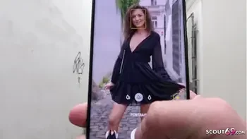 GERMAN SCOUT - SKINNY HAIRY GIRL ISABELLA PICKUP AND FUCK AT STREET CASTING
