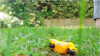 Giantess With Big Sweaty Feet Crushes Toy Cars And Smashes Them All