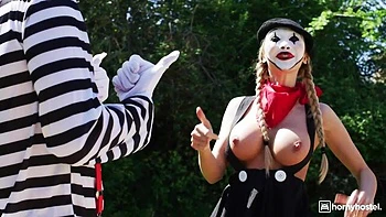 Awesome busty babes Yasmina Khan and Frances Bentley love FFM