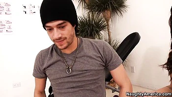 Sexy as hell cheating MILF Brooklyn Lee fucks with a young man