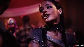 Asian angel Yhivi feels a fat black cock deep in her round ass